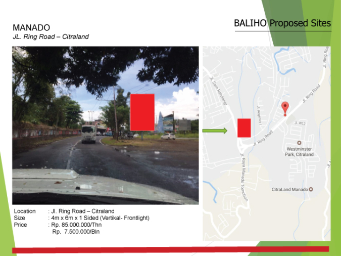 MANADO : JL. Ring Road – Citraland